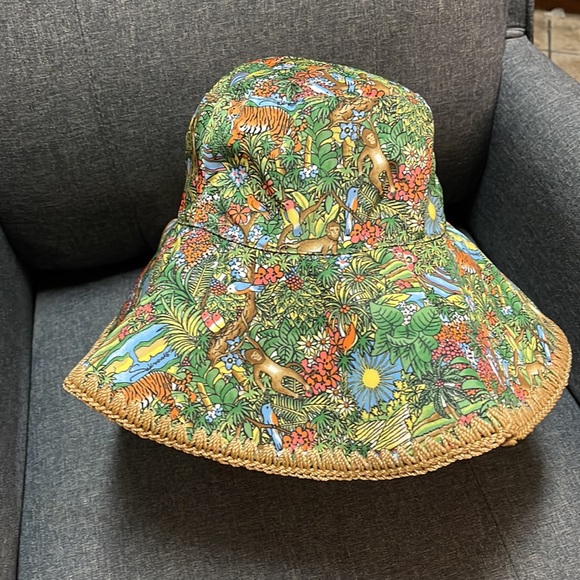 Sakroots Green & Red Bali Wana Greenthumb Sun Hat main image 4